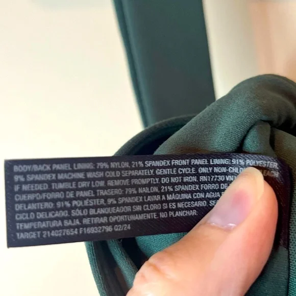 All In Motion Hunter Green High Impact Sports Bra - Picture 6 of 7